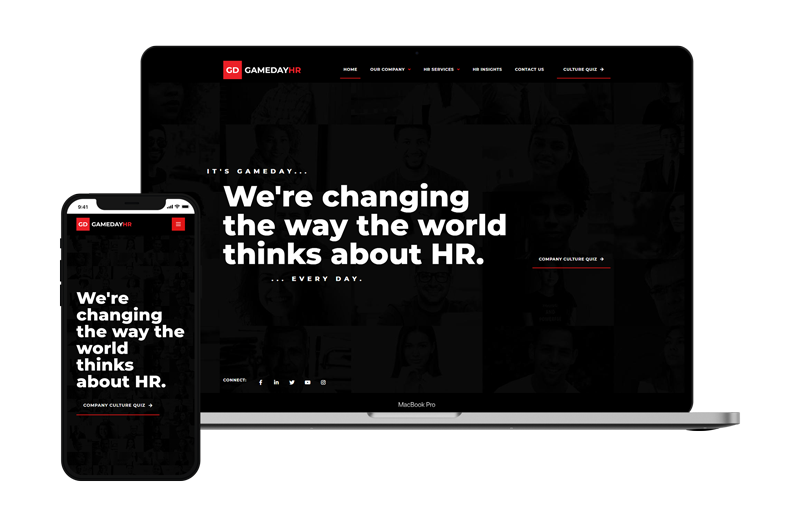 hr consulting services website design by revved digital
