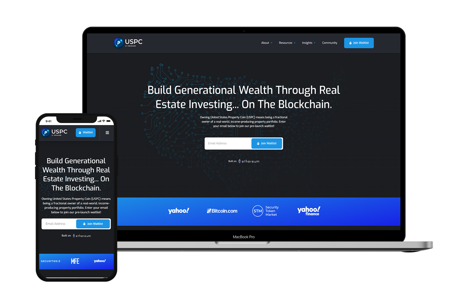 crypto project usp website design by revved digital